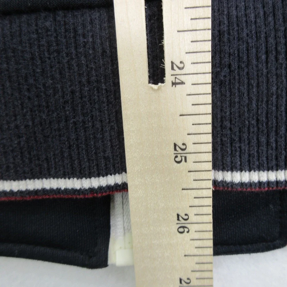 Ben Sherman Jacket Size XL Bomber Track Full Zip Striped Black Ribbed